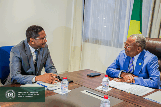 RENCONTRE ENTRE LE MINISTRE DE LA REFORME DE L’ETAT ET DES RELATIONS AVEC LE PARLEMENT ET LE COORDONNATEUR RESIDENT DU SYSTEME DES NATIONS UNIES