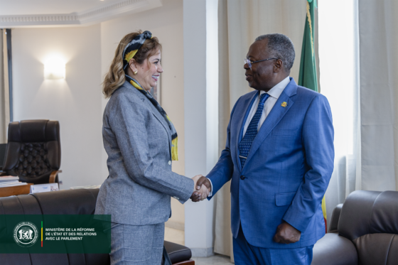 RENCONTRE ENTRE LE MINISTRE DE LA REFORME DE L’ETAT ET DES RELATIONS AVEC LE PARLEMENT ET L’AMBASSADRICE DU ROYAUME DU MAROC